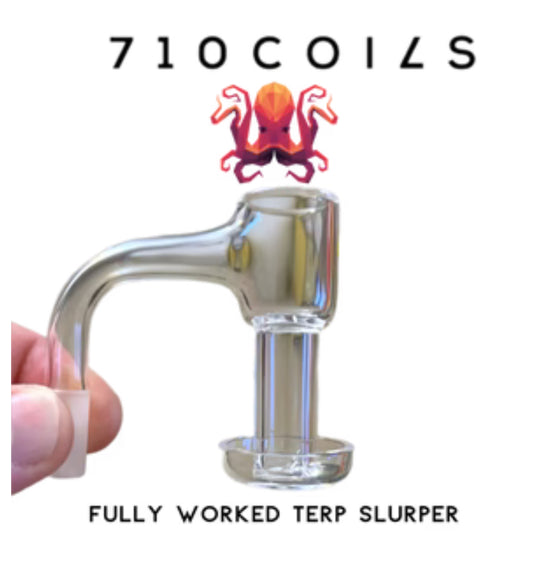 Terp Slurper Quartz Banger For Dabbing 10mm & 14mm Male Joints